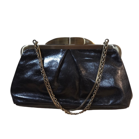 HOBO Handbags - Hobo International VTG Triple Chain Clutch Bag Leather Paisley Kisslock Hayley